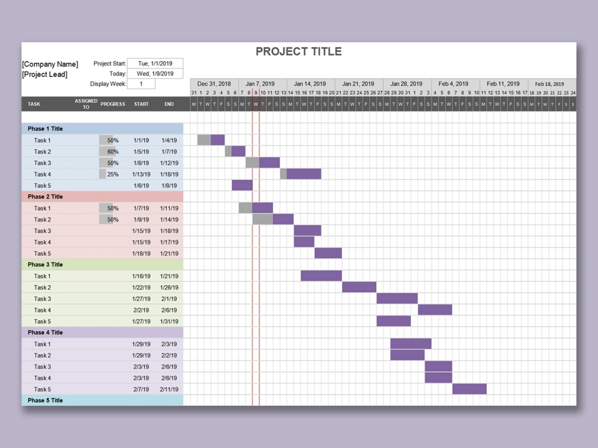10 Ready To Use 24 hour Gantt Chart Excel Templates WPS Office Academy