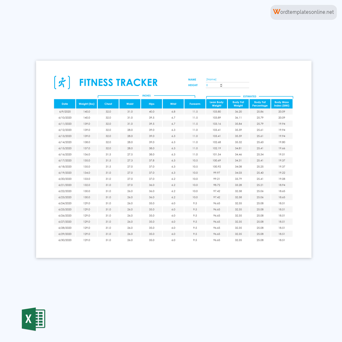 12 Best Weight Loss Trackers Free Templates