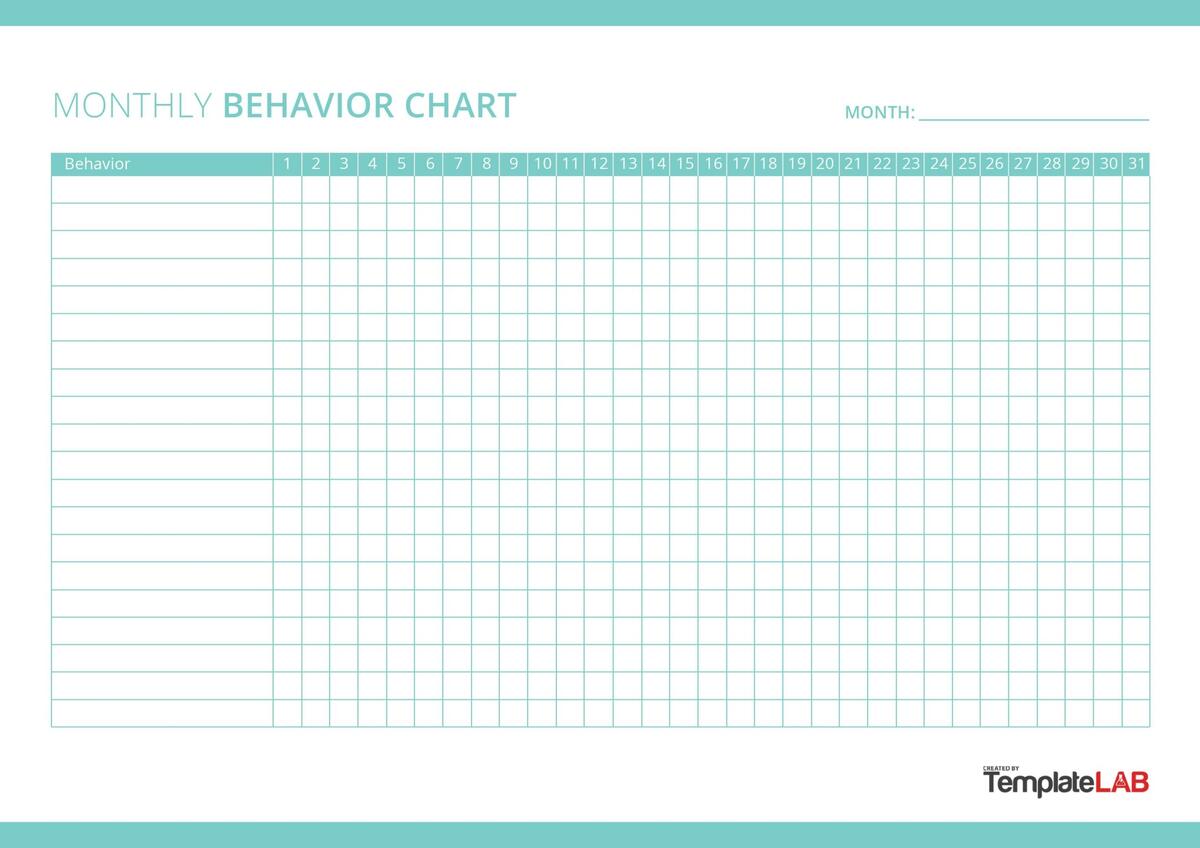 19 Printable Behavior Chart Templates For Kids TemplateLab 11 Reward Chart For Kids Examples To Download