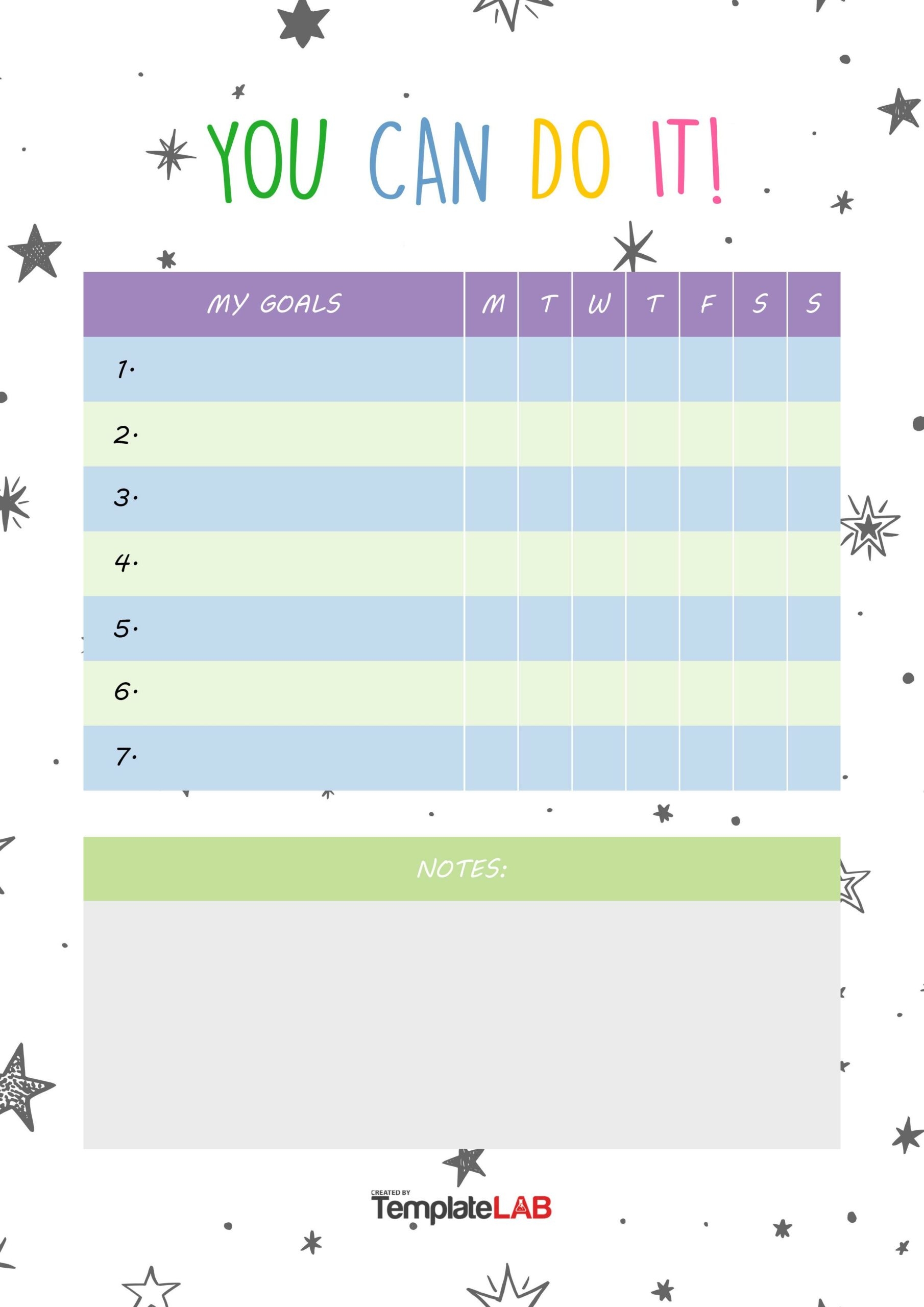 19 Printable Goal Chart Templates Free TemplateLab 19 Printable Goal Chart Templates Free TemplateLab