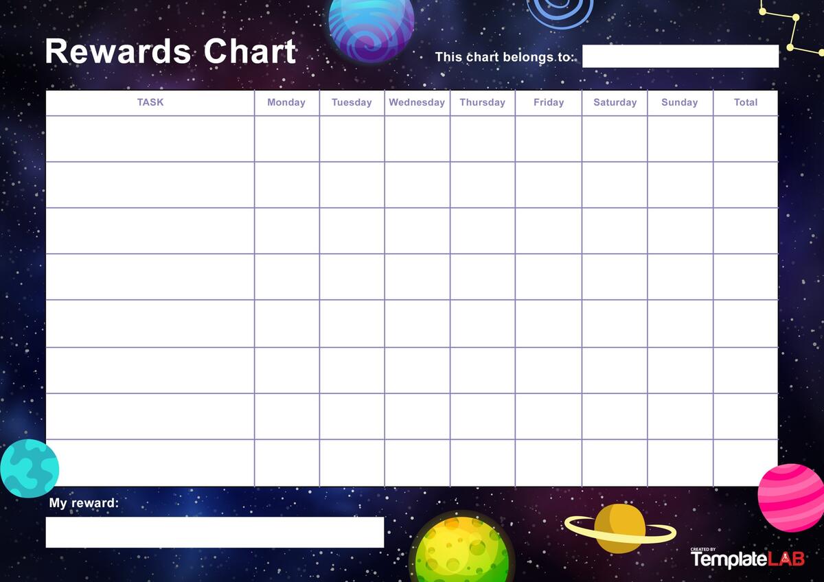 22 Printable Reward Charts For Kids PDF Excel Word 22 Printable Reward Charts For Kids PDF Excel Word