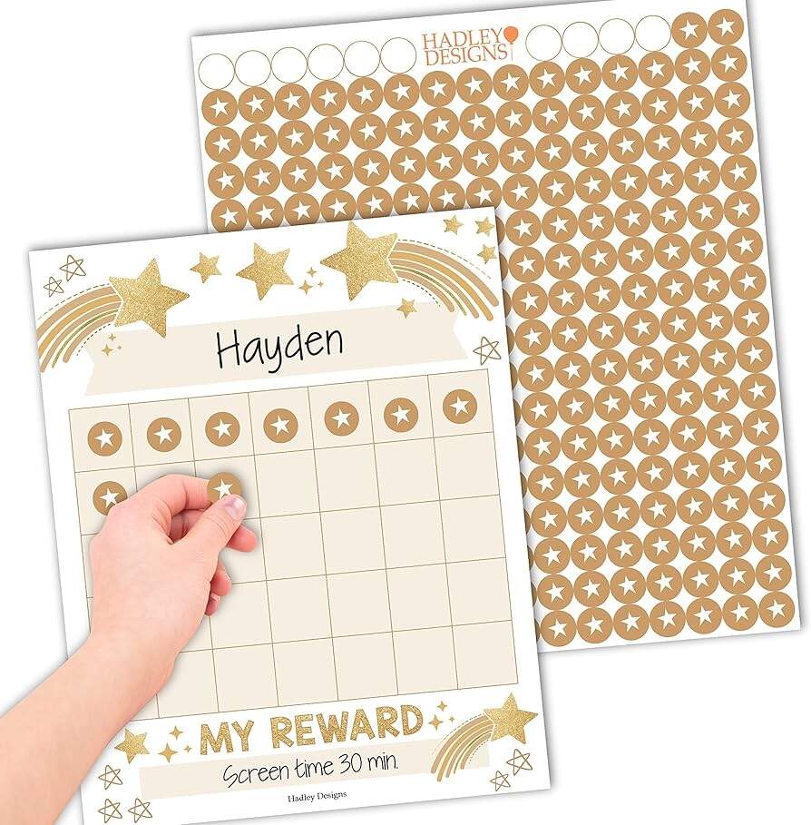 22 Printable Reward Charts For Kids PDF Excel Word