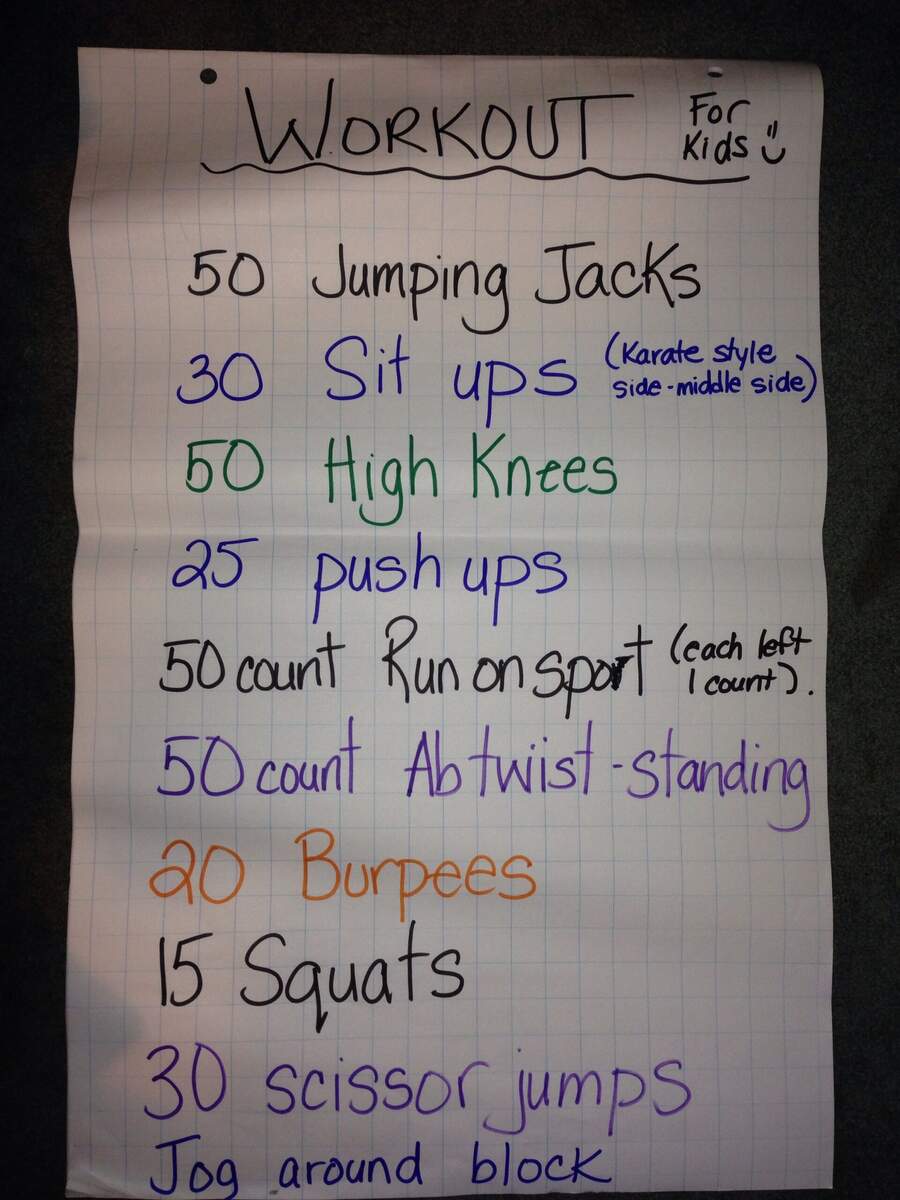 8 Kids Workout Routines Ideas Workout Workout Plan Kid Workout Routine