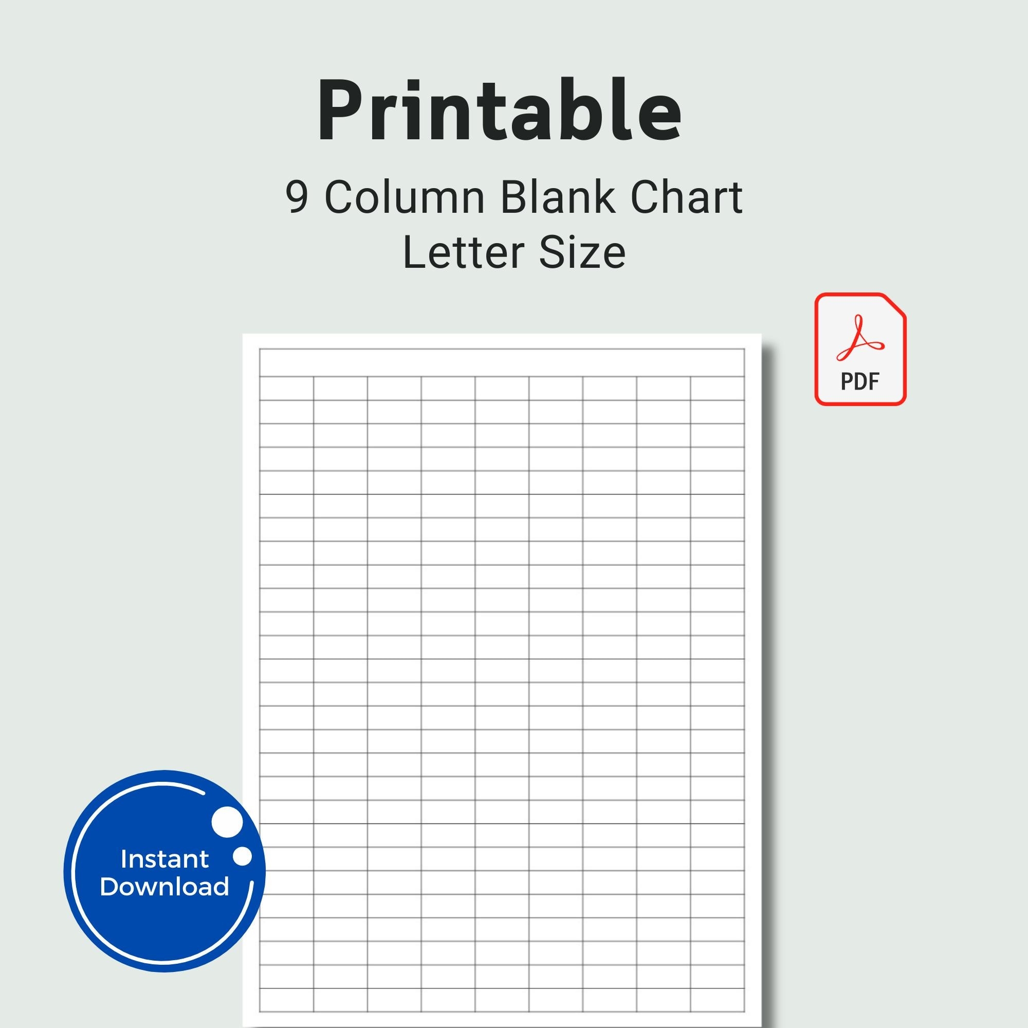 Column Template 5 Columns 10 Free PDF Printables Printablee