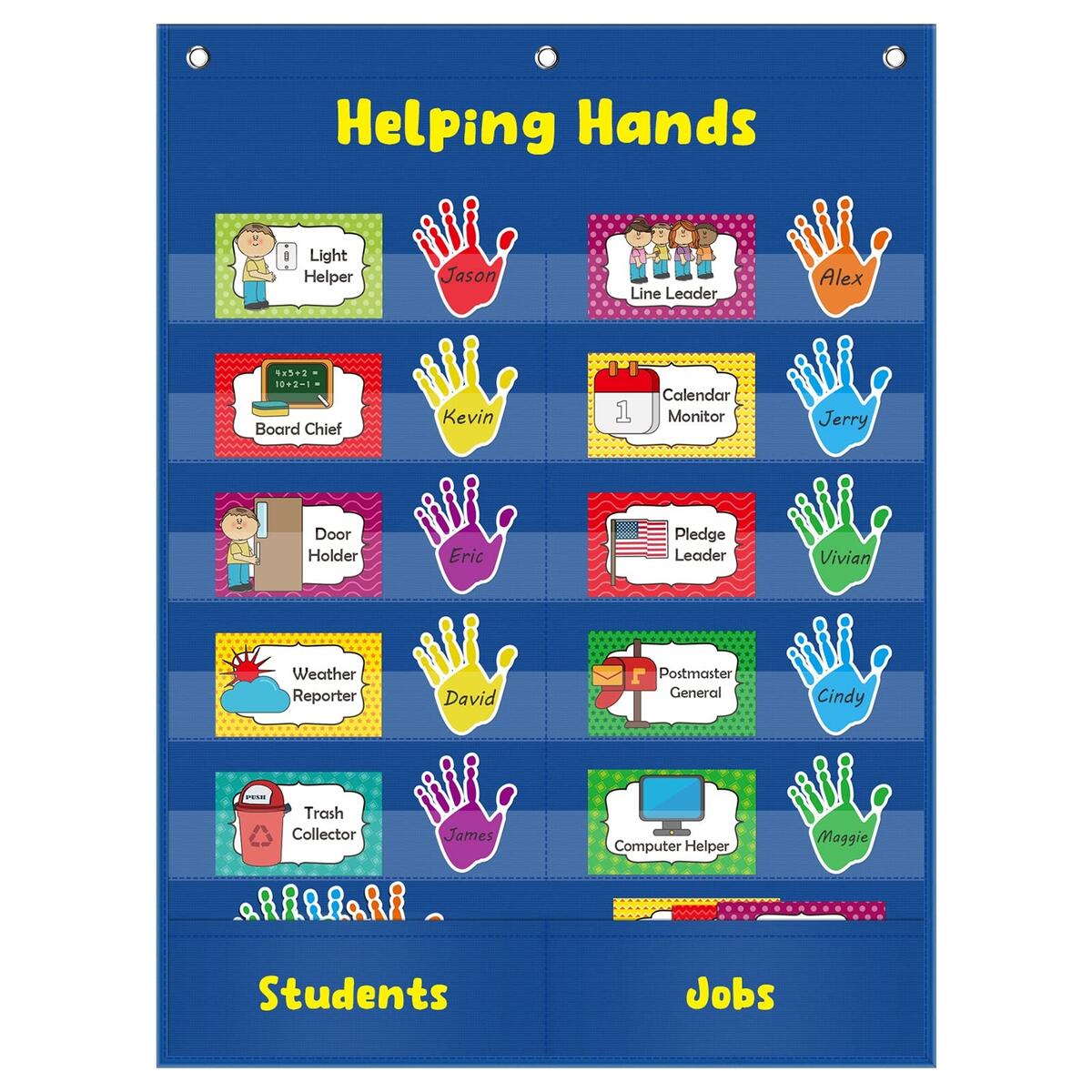Classroom Jobs Helping Hands Set 1 Preschool Etsy