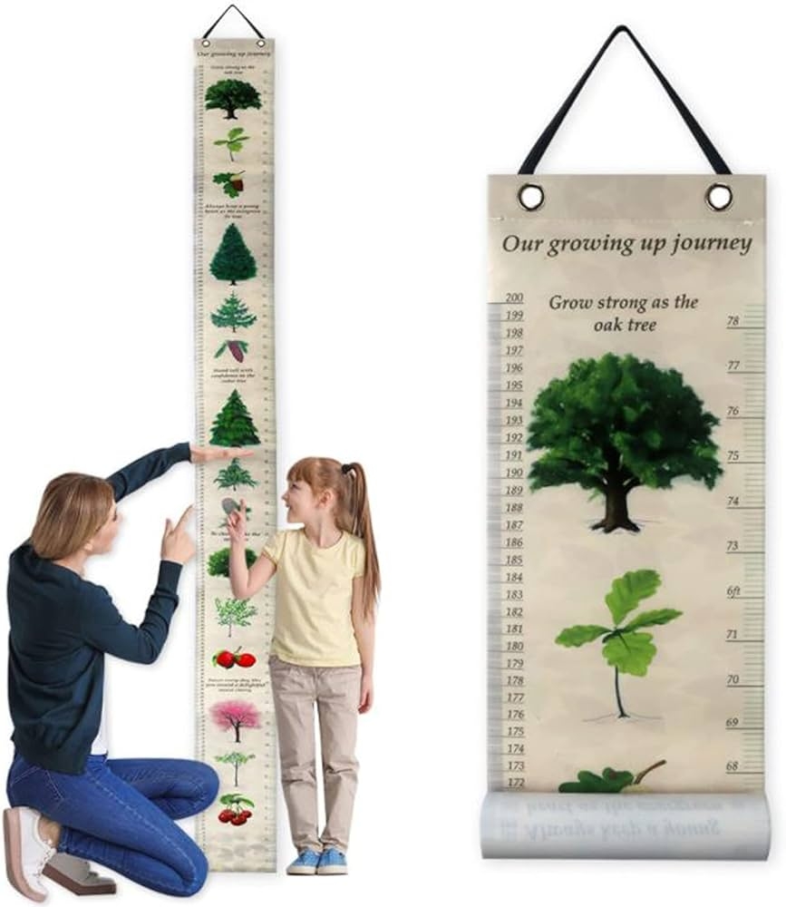 Amazon Personalized Wooden Height Growth Chart Ruler For Kids Boys Girls W Name 3 Designs 5 Various Wood Colors Nursery Hanging Wall Decor Unique Baby Shower Newborn Gift Wood Measure Baby