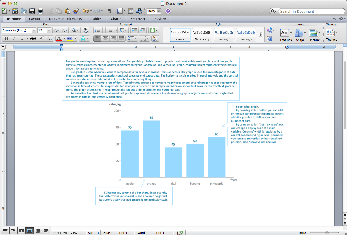 Bar Chart Template For Word Bar Chart Template For Word