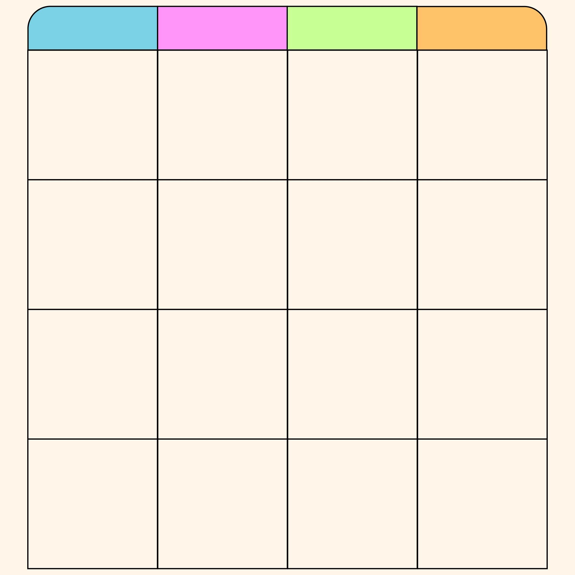 Blank Columns Templates 10 Free PDF Printables Printablee Blank Columns Templates 10 Free PDF Printables Printablee