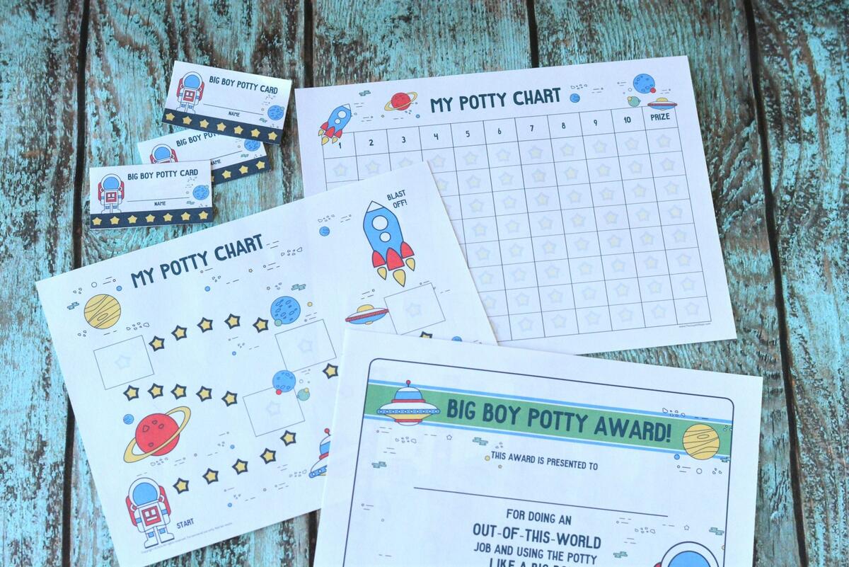 Blast Off Potty Training Charts And Award For Boys Blast Off Potty Training Charts And Award For Boys