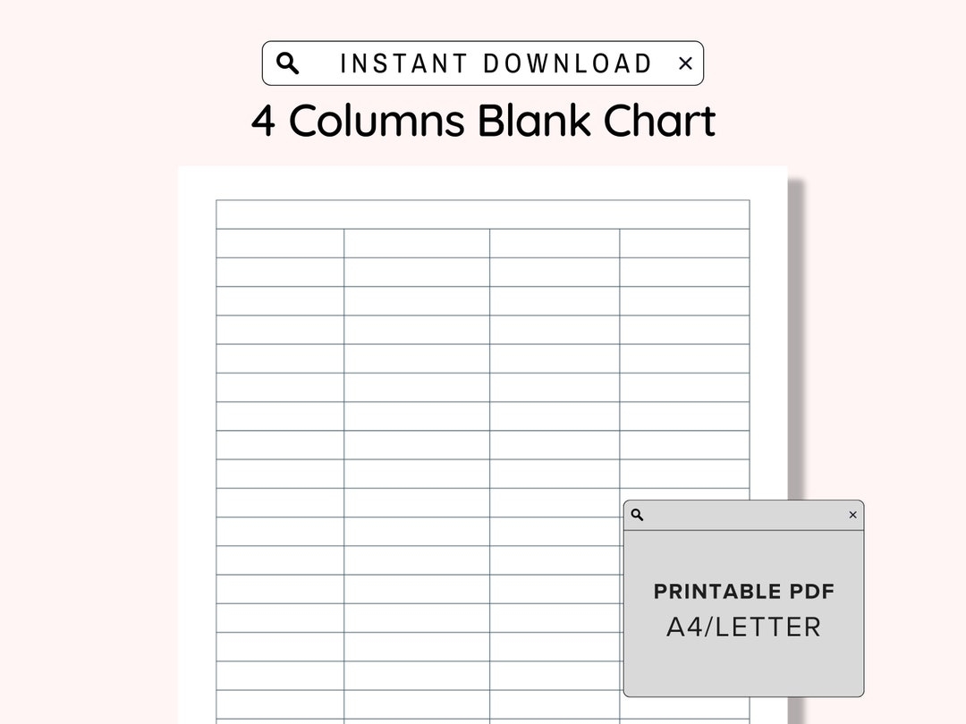 Buy 4 Blank Columns Chart Text Input Print And Write Printable Digital Download Blank Column Template Printable Columns Columns W Title PDF Online In India Etsy Buy 4 Blank Columns Chart Text Input Print And Write Printable Digital Download Blank Column Template Printable Columns Columns W Title PDF Online In India Etsy