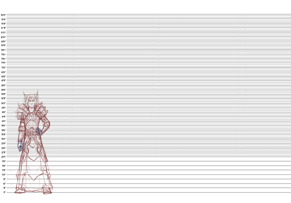 Character Height Chart In Feet CLIP STUDIO ASSETS
