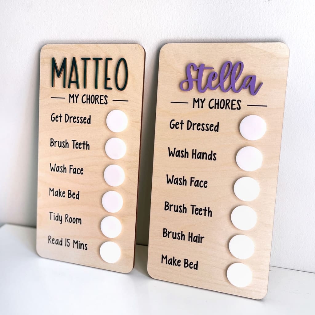 Chore Chart Sign CraftCuts Free Printable Picture Chore Chart For Preschoolers Toddlers