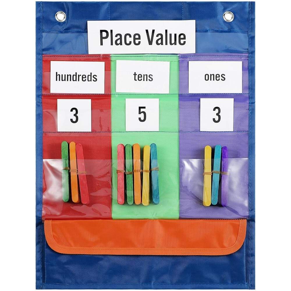 Morning Meeting Classroom Set Counting The Days With Base Ten Pocket Chart Place Value Learning Tool For Classroom Or Homeschool Counting Days Base Ten Place Value Math