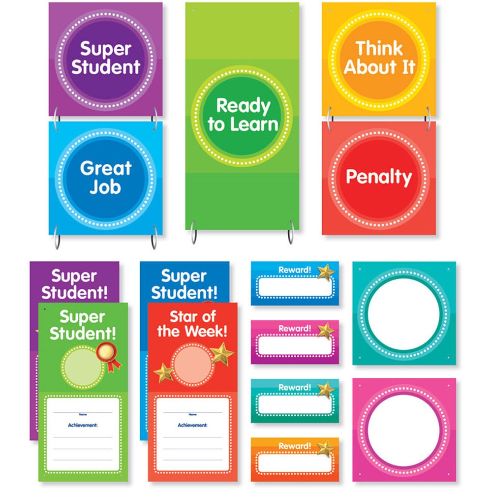 Color Your Classroom Behavior Clip Chart Mini Bulletin Board SC 812789 Scholastic Teaching Resources