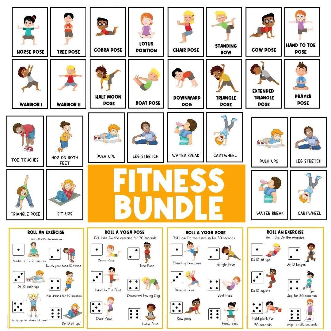 Exercise Chart Kids Easy Exercise For Kids Simple Workout Strength Home Workout Fun Circuit Workout