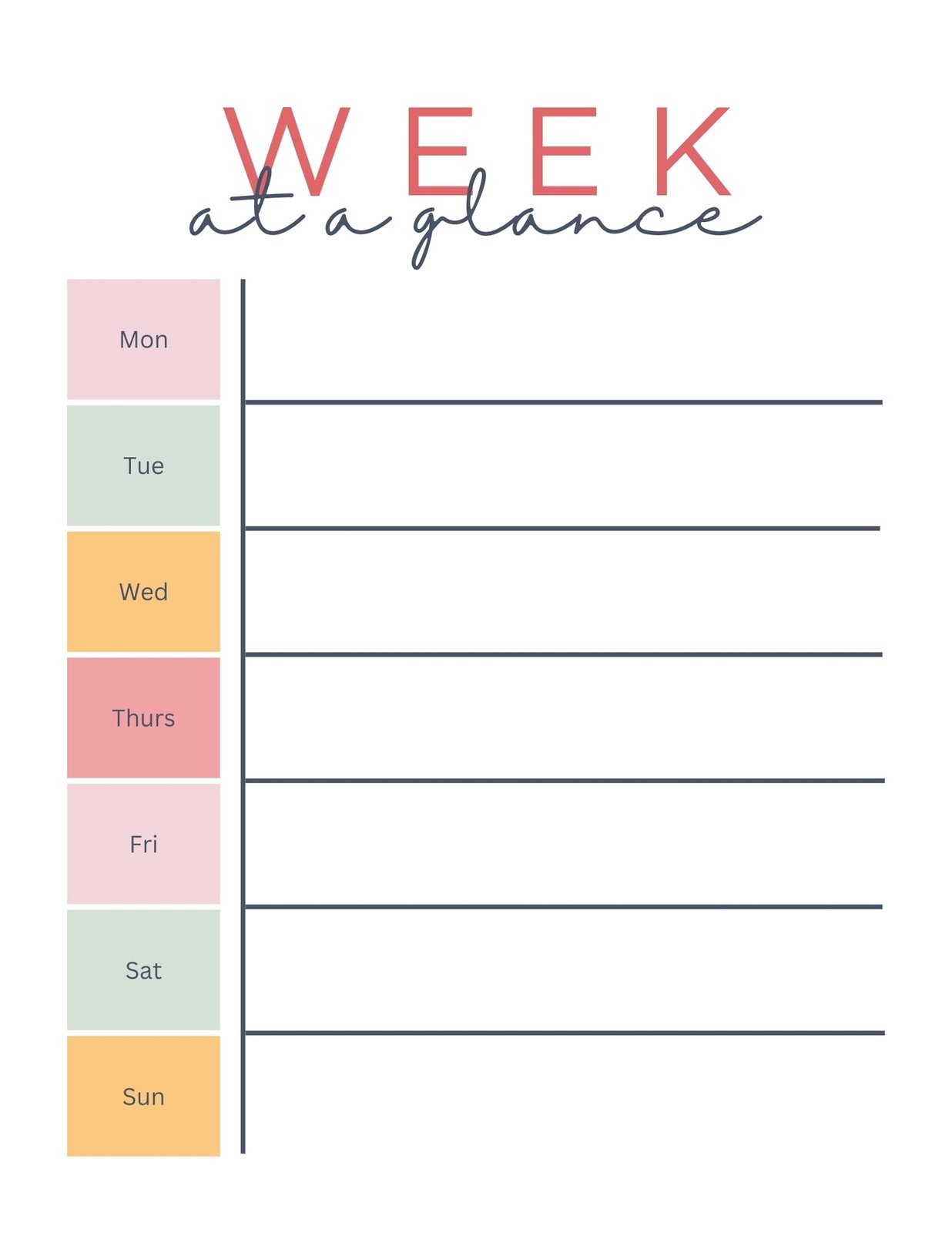 Free And Customizable Weekly Planner Templates Canva Free And Customizable Weekly Planner Templates Canva