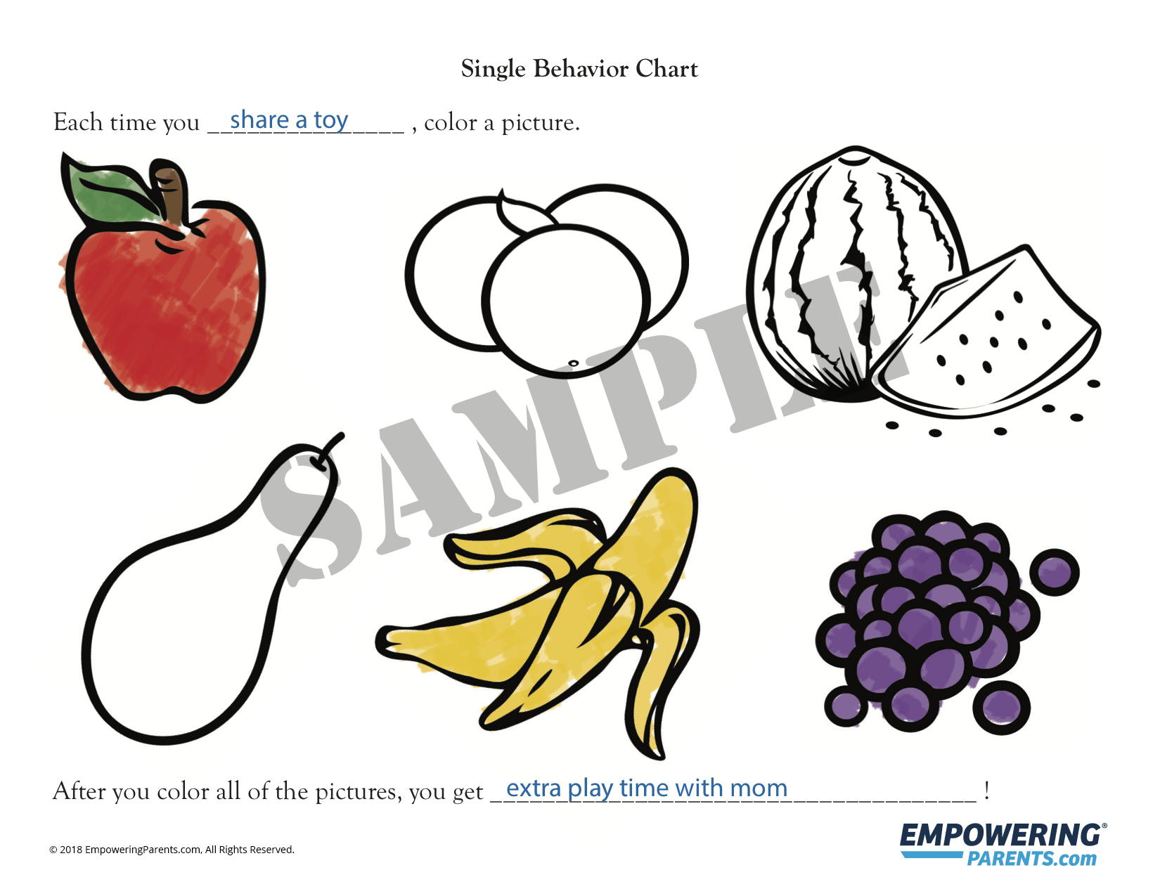 Free Behavior Chart For Preschool Kids By Empowering Parents Individual Behavior Chart Freebies Sarah S Teaching Snippets