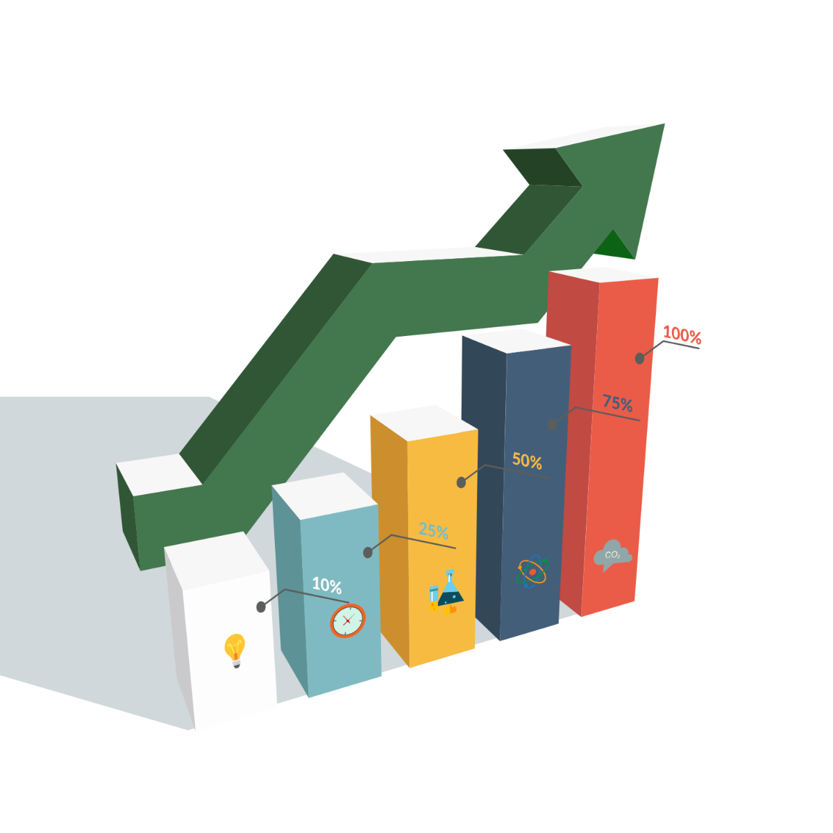 Free Business Growth Graph Clipart Template To Edit Online