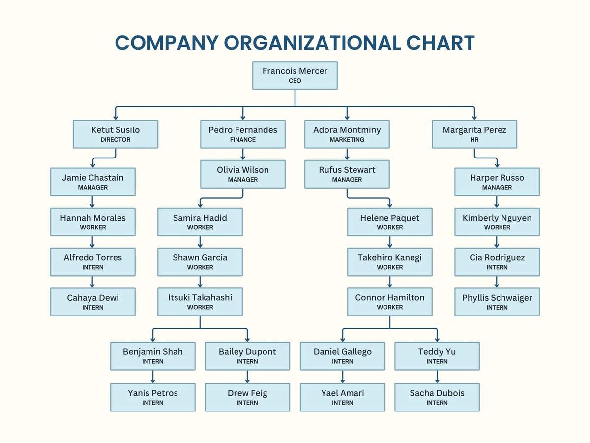 Free Custom Organization Chart Templates Canva