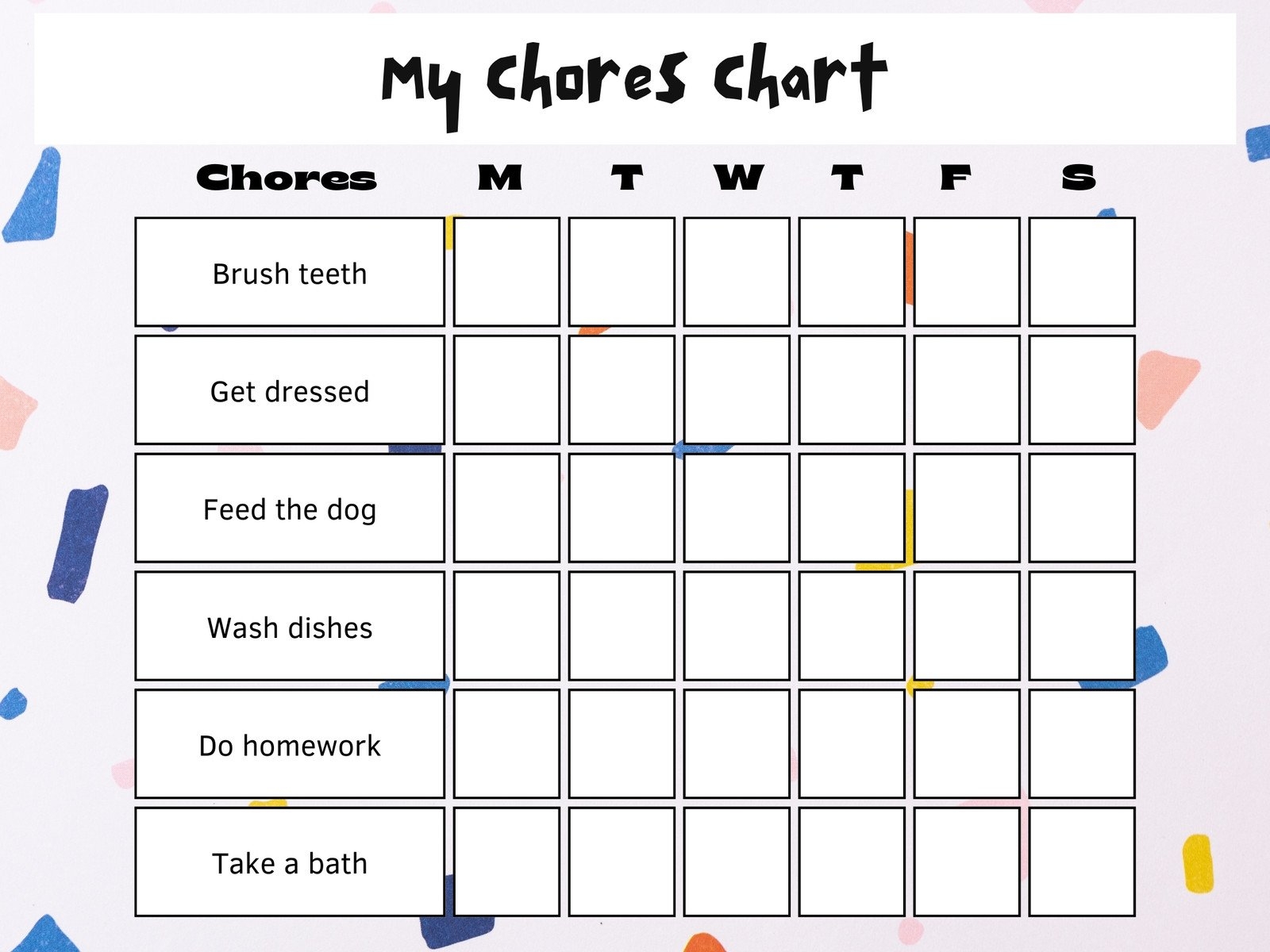 Free Customizable Chore Chart Templates To Print Canva Printable Chore Chart For Kids IMOM