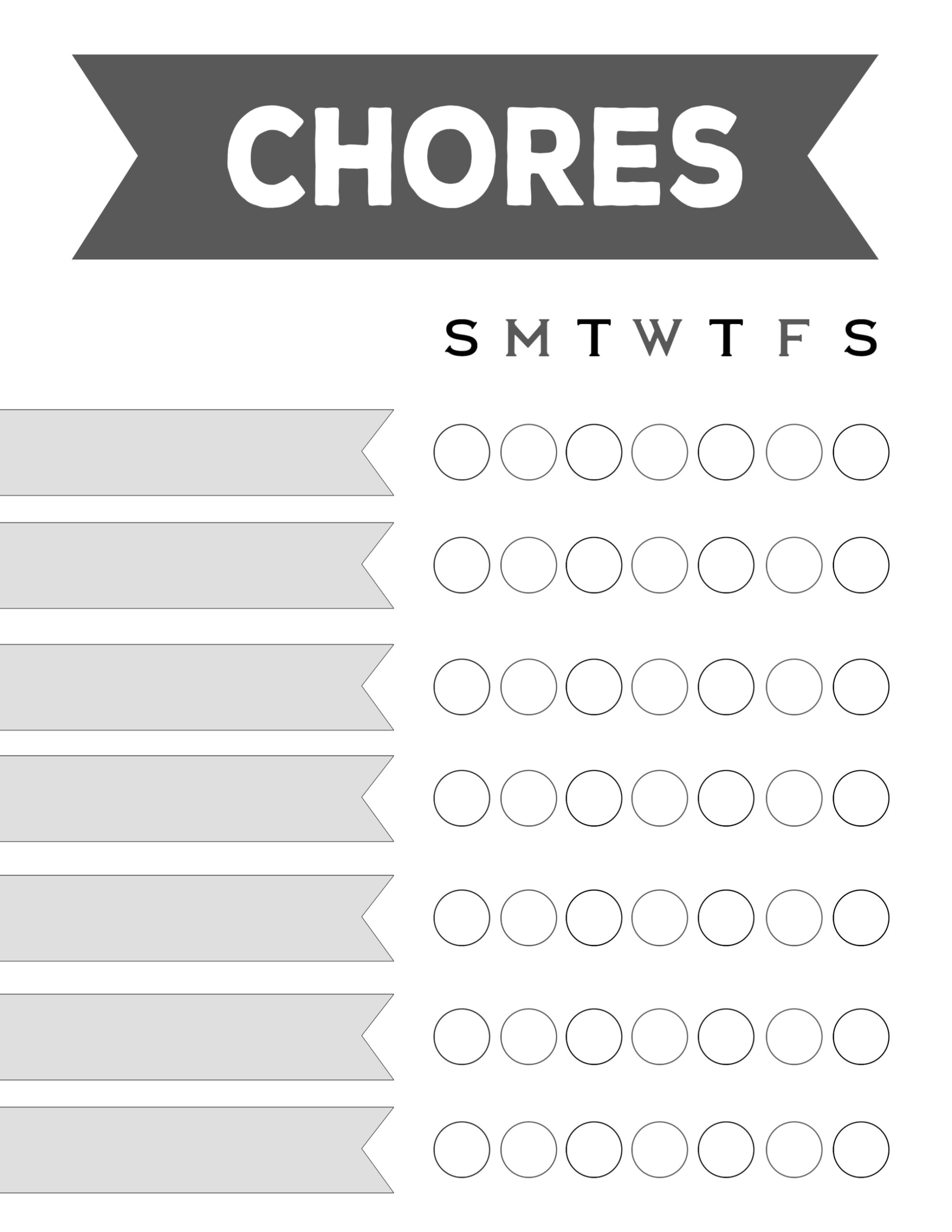 10 Free Printable Chore Charts IMOM