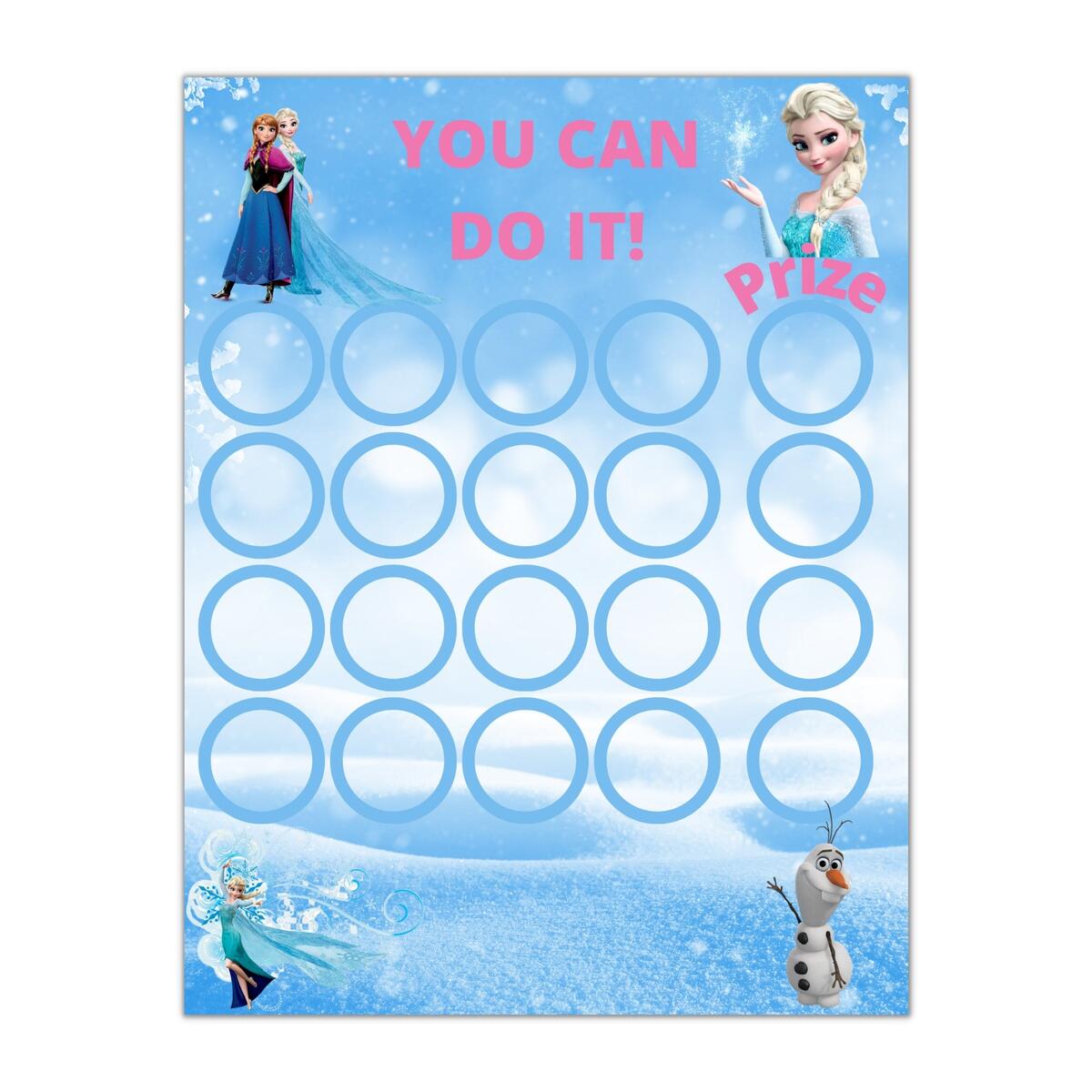 Frozen Reward Chart Potty Reward Chart Frozen Potty Chart Toddler Reward Chart Potty Training Sticker Chart Girl Reward Chart Etsy Elsa Frozen Reward Chart Kids Chore Potty Training PDF Download A4 Letter Sizes Etsy
