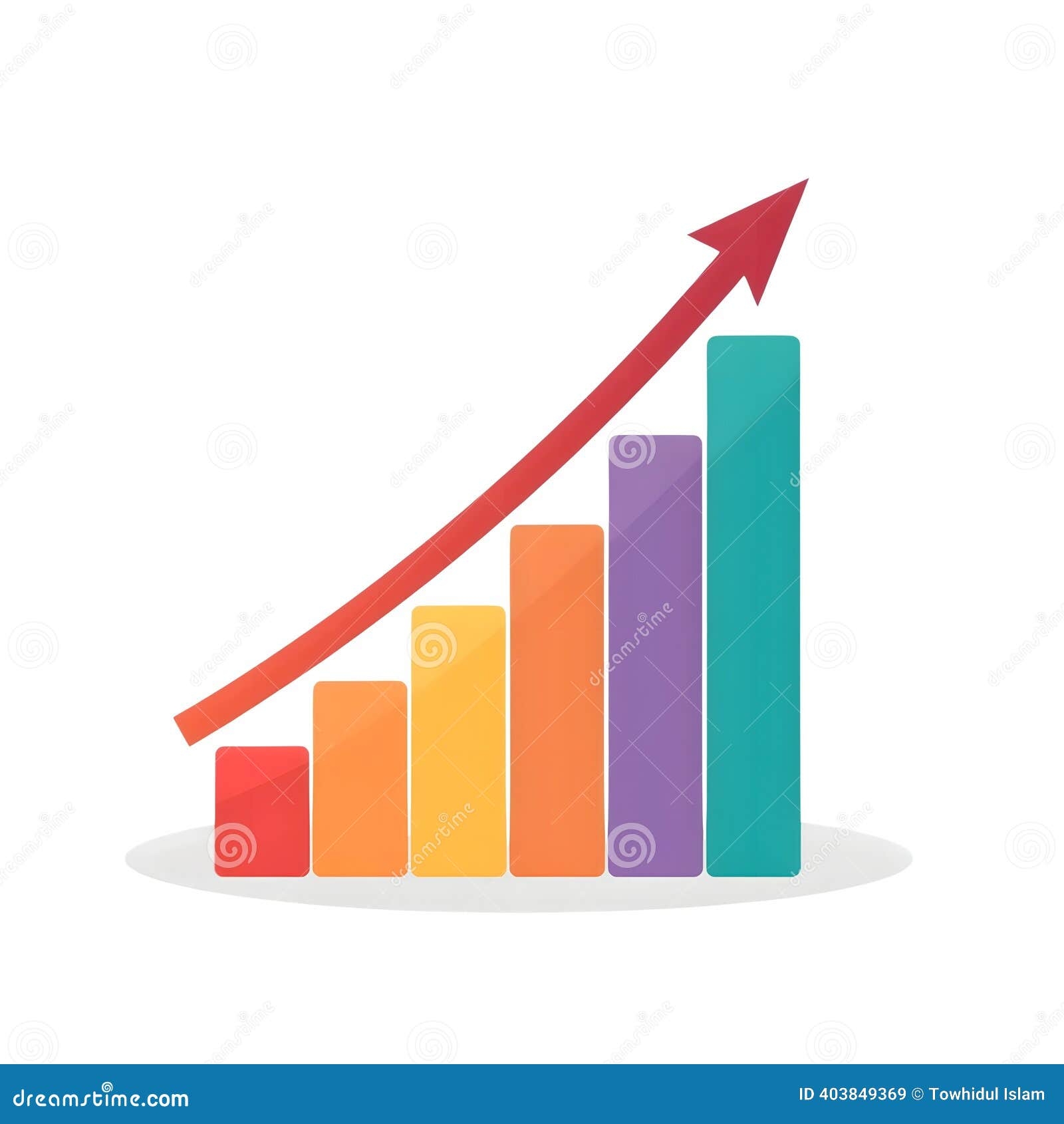 Market Growth Chart Flat Linear Long Shadow Icon Diagram Business Statistics Graph Vector Line Symbol Stock Vector Image Art Alamy