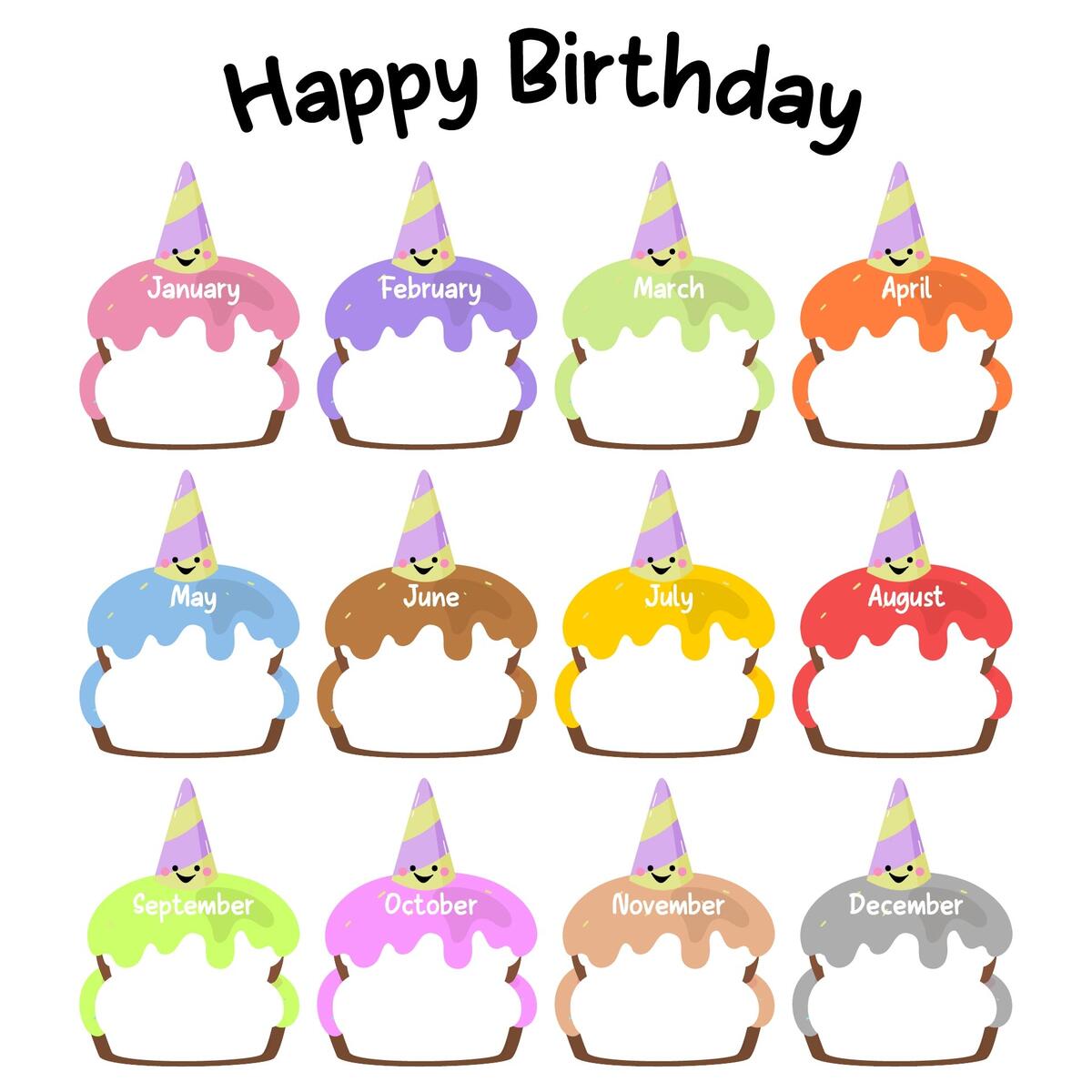 Happy Birthday Chart 10 Free PDF Printables Printablee Happy Birthday Chart 10 Free PDF Printables Printablee