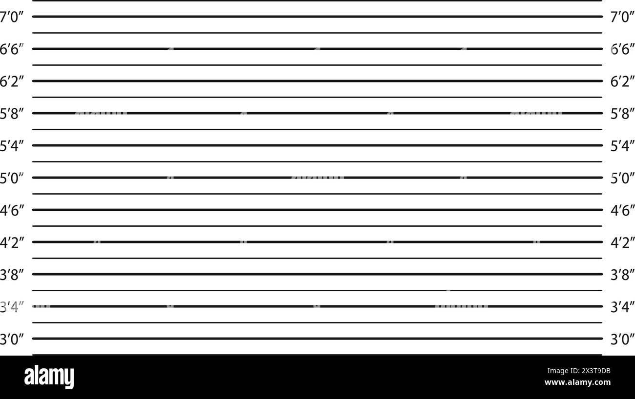 Height Measurement Inches Cut Out Stock Images Pictures Alamy