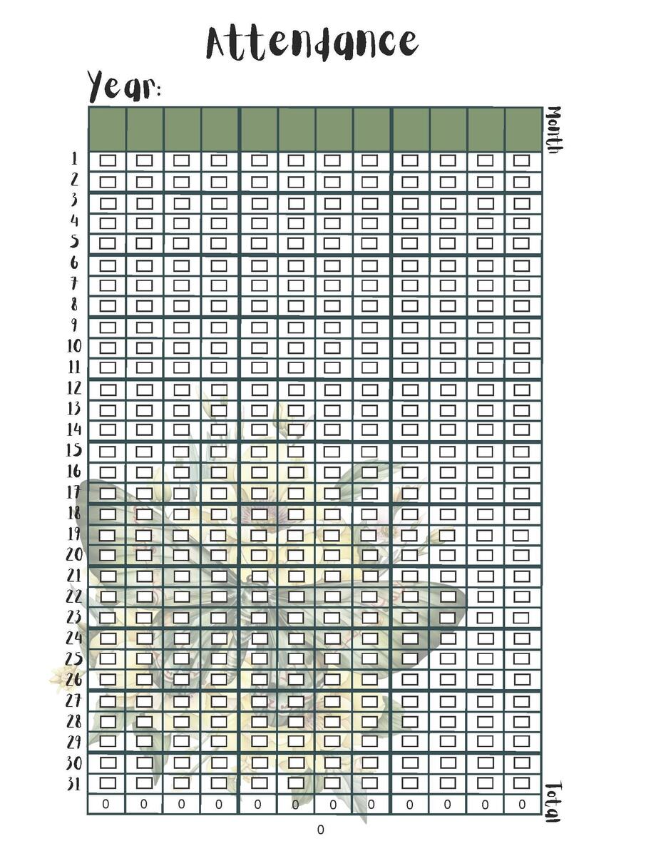 Editable Daycare Weekly Attendance Sheet Printable Daycare Attendance Log Daycare Schedule Daycare Attendance Tracker Attendance Record Etsy