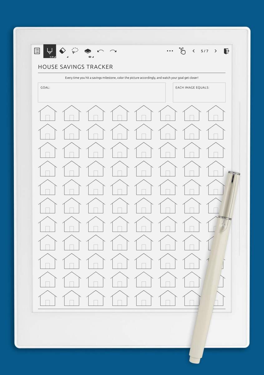 House Savings Tracker Template Achieve Your Home Ownership Goals