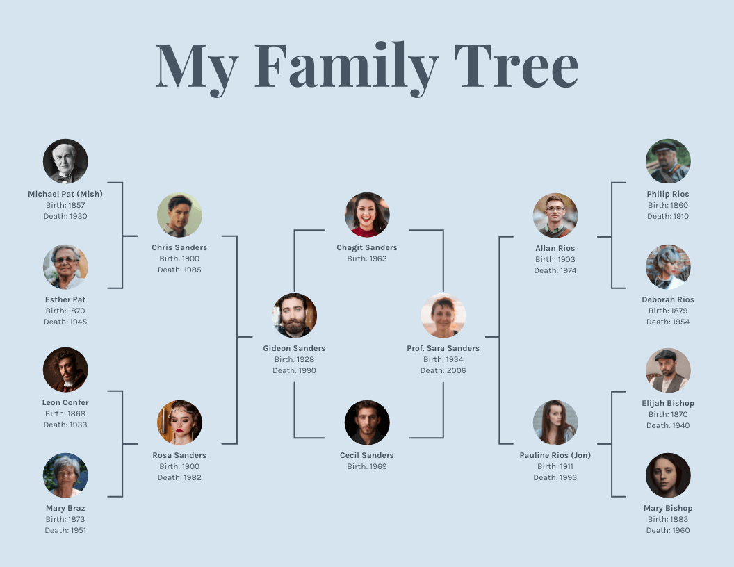 How To Make A Family Tree Diagram Examples Venngage