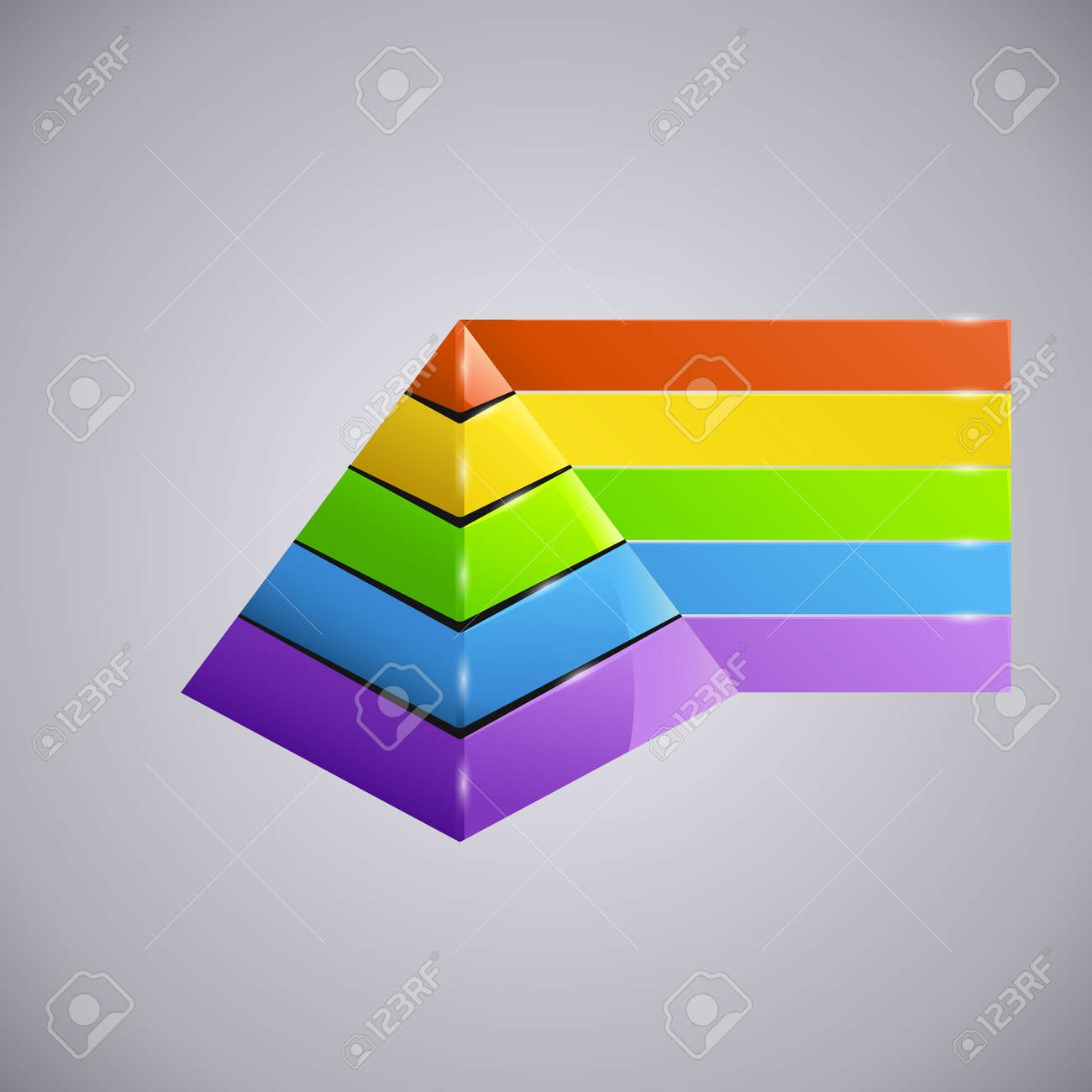 Illustration Of Pyramid Diagram With Different Colors Royalty Free SVG Cliparts Vectors And Stock Illustration Image 38906572