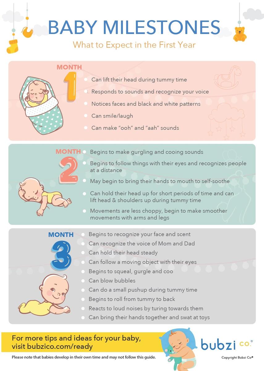 Infant Month Milestones Chart Chart Week Old Milestones 11 Month Old Baby Development Milestones