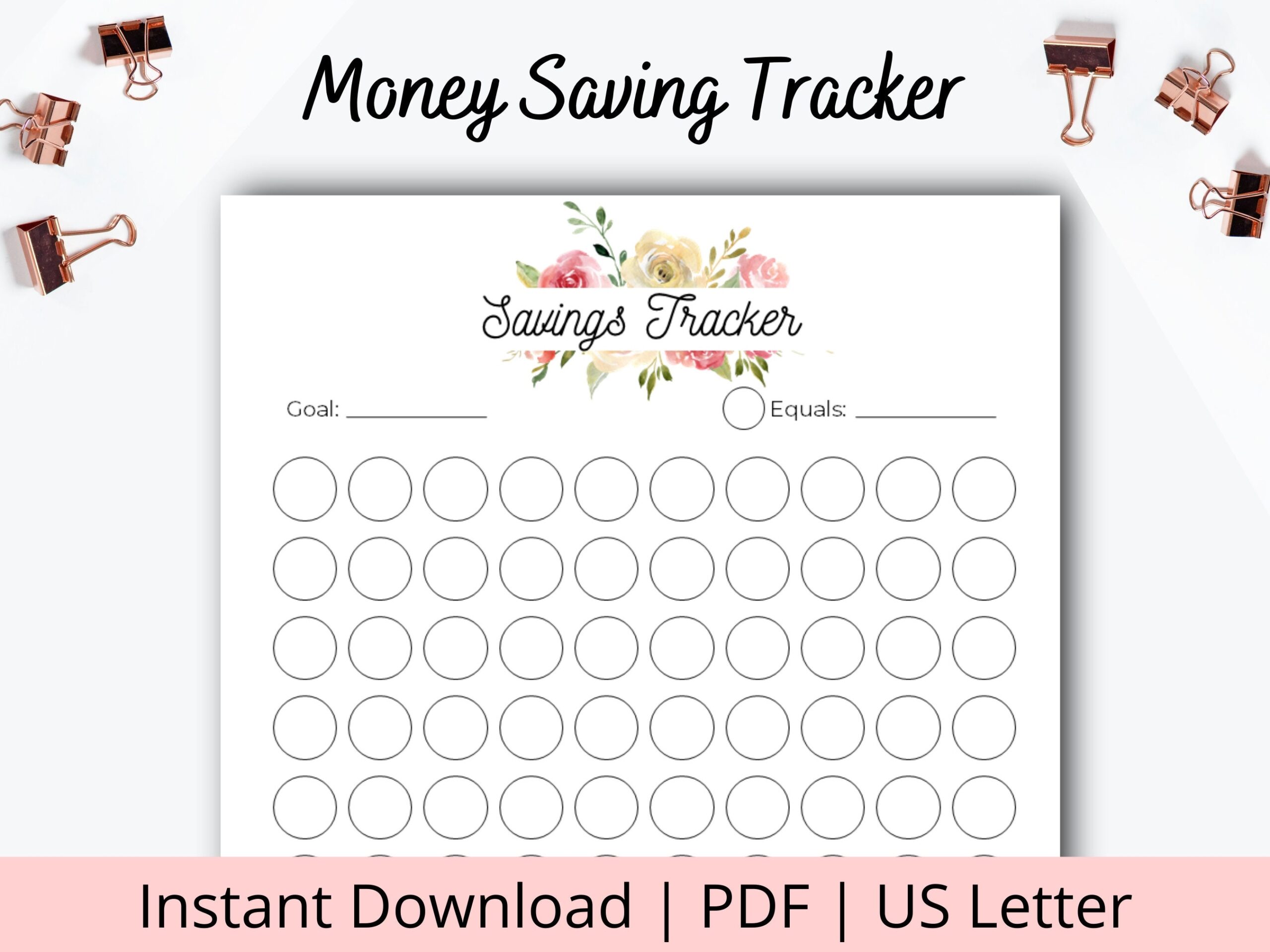 Money Savings Challenge Cash Savings Challenge Printable Money Challenge Sheet Save Money Printable Savings Goal PDF US Letter Etsy