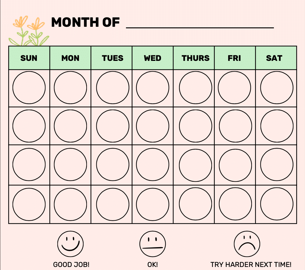 Free Printable Reward Chart Templates Word PDF Teachers
