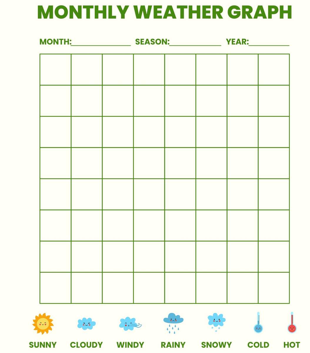 Monthly Weather Chart Kindergarten 10 Free PDF Printables Printablee Monthly Weather Chart Kindergarten 10 Free PDF Printables Printablee