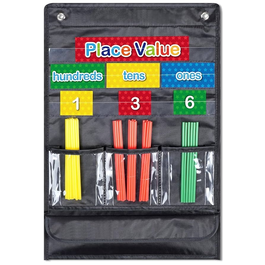 Morning Meeting Classroom Set Counting The Days With Base Ten Pocket Chart Place Value Learning Tool For Classroom Or Homeschool Counting Days Base Ten Place Value Math
