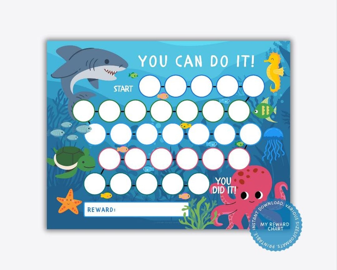 Ocean Animal Reward Chart Potty Training Behavior PDF Etsy Ocean Animal Reward Chart Potty Training Behavior PDF Etsy