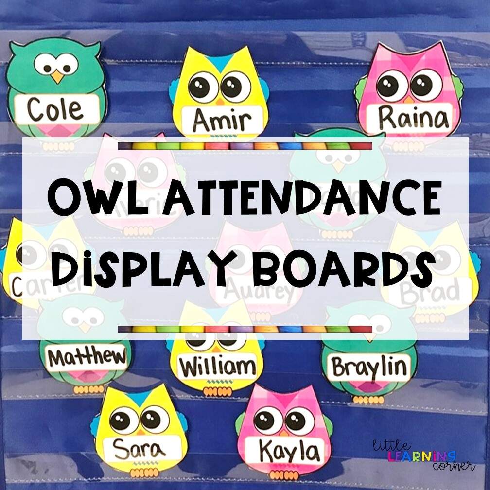 Owl Attendance Board Little Learning Corner