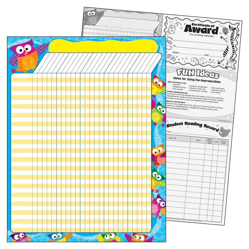 Owl Stars Chart Splash Publications Owl Stars Chart Splash Publications