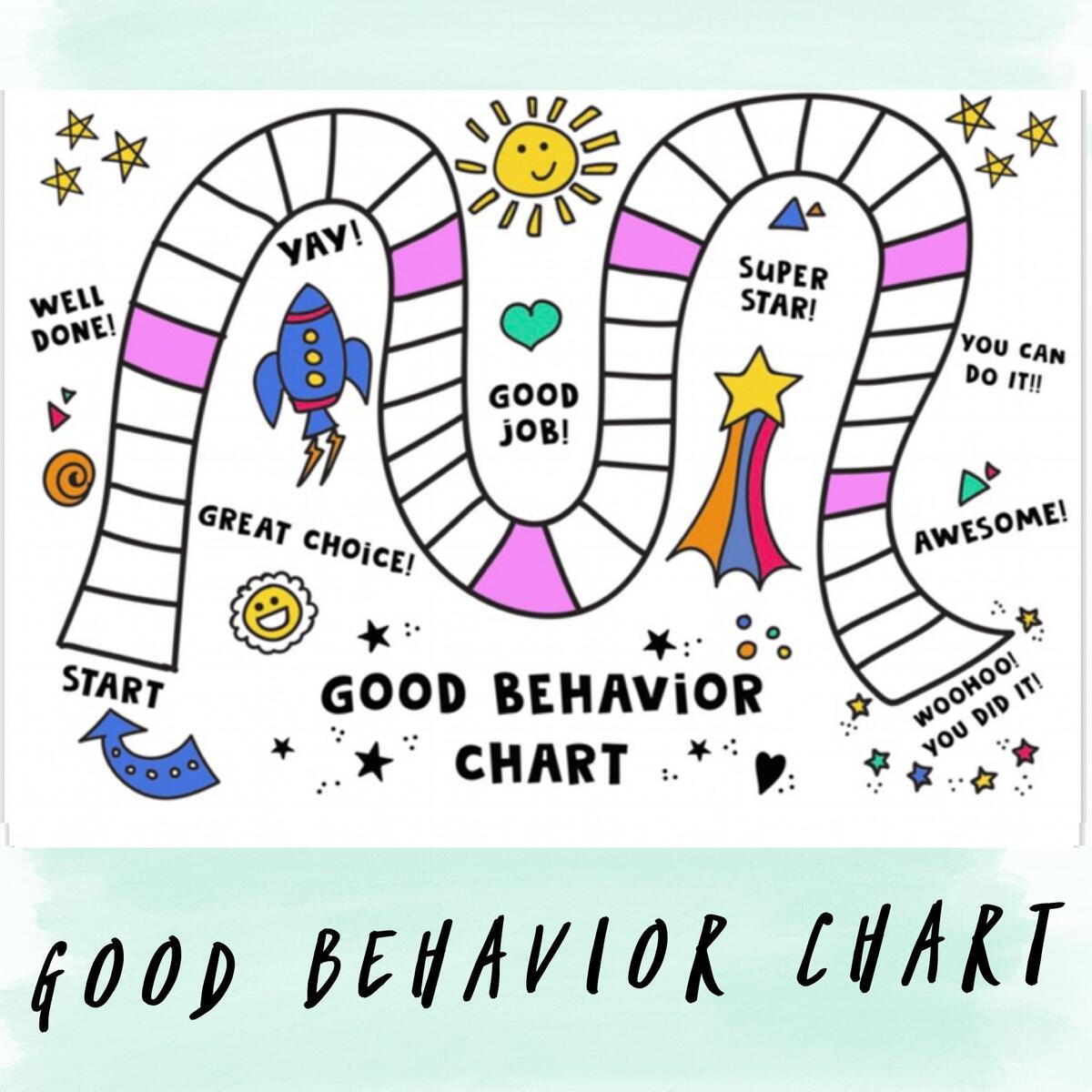 Behavior Reward Chart For Kids Printable Editable Digital PDF Good Behavior Tracking Children Behavior Chart Home Classroom Etsy Israel