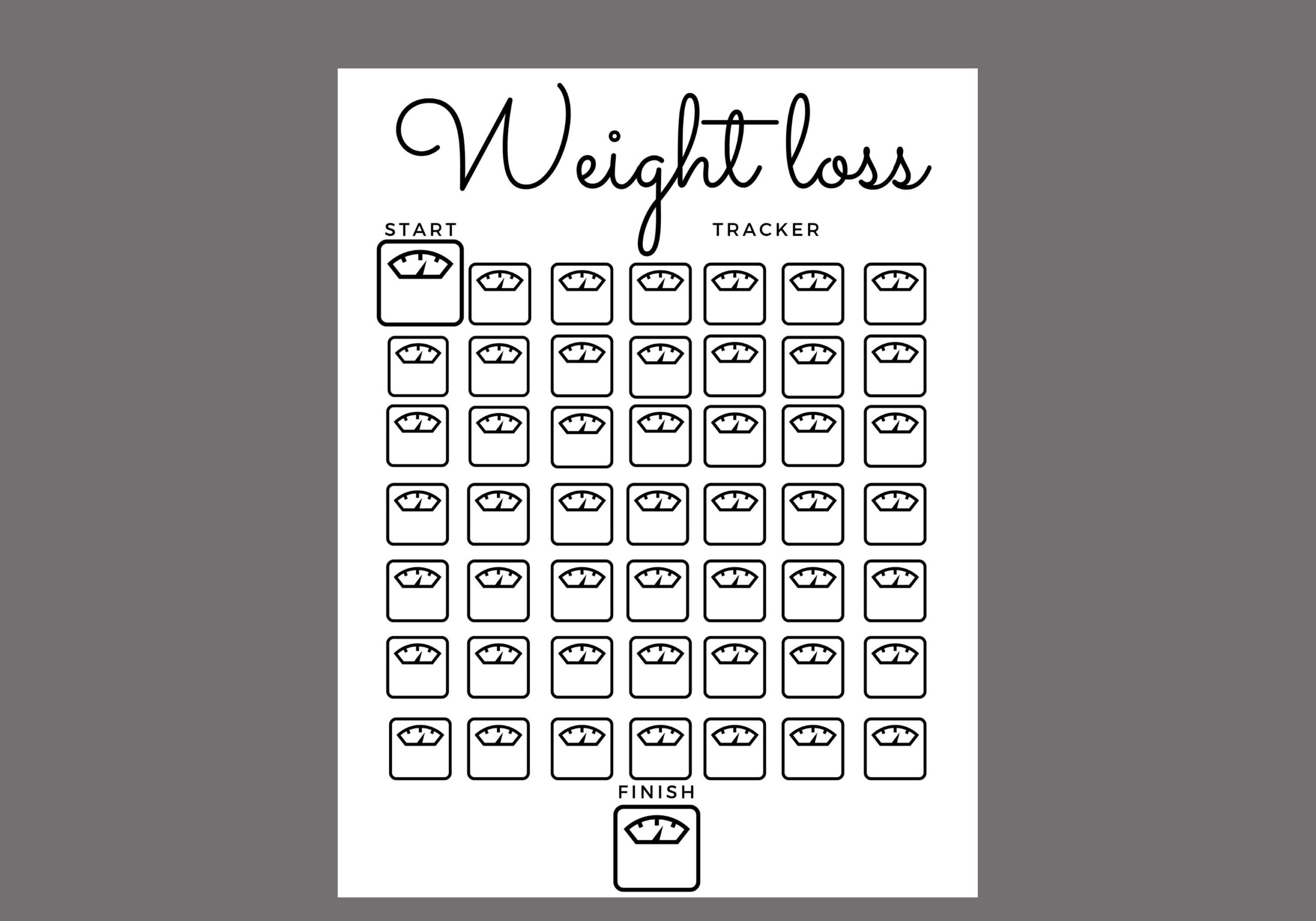 Printable Weight Loss Tracker Journal Digital Weight Loss Chart Weekly Weigh In Weight Loss Motivation Weight Loss Goal Tracker Etsy