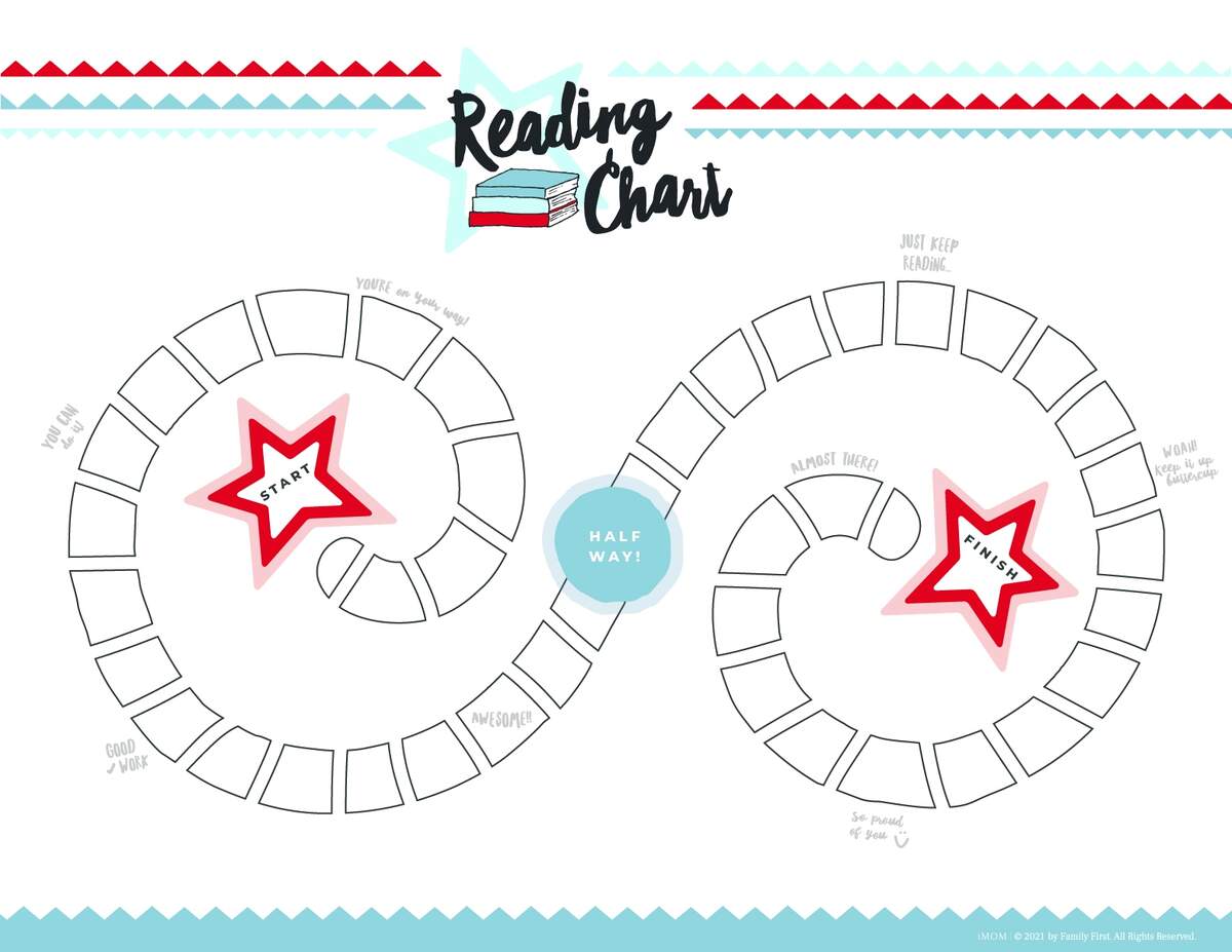Kids Printable Reading Chart Reading Reward Chart Homeschool Reading Chart Book Reward Chart Reading Progress Chart Download Etsy