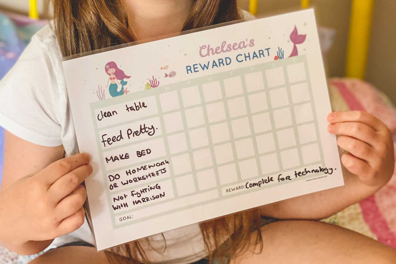 Reward Charts For Kids For Chores Or Behaviour My Party Design