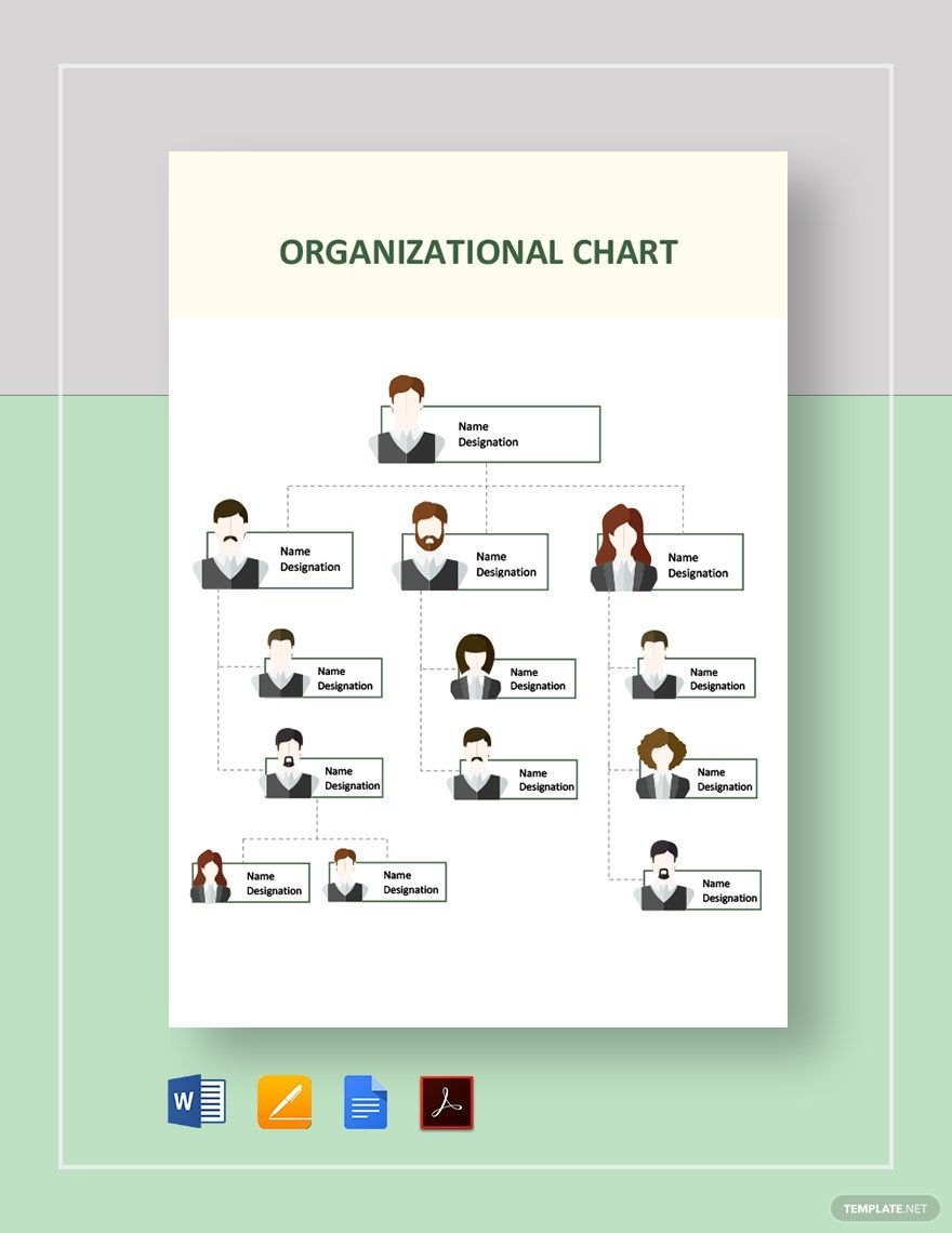 Sample Organizational Chart Template In Google Docs Word PDF Pages Download Template