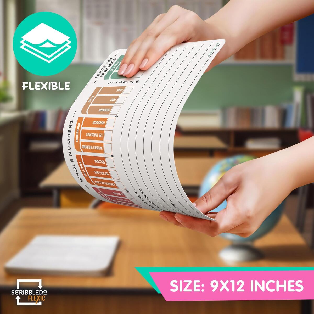 Scribbledo FLEXIC Place Value Chart Math Practice 9 X12 Dry Erase Sheets Pack Of 10 White Plastic Reusable Minimalist Style Amazon Au Stationery Office Products Scribbledo FLEXIC Place Value Chart Math Practice 9 X12 Dry Erase Sheets Pack Of 10 White Plastic Reusable Minimalist Style Amazon Au Stationery Office Products