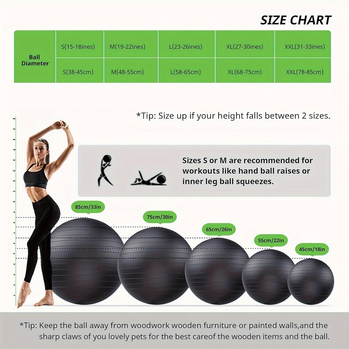 Shop 75cm Exercise Ball Height Top Sellers Comprehensive Exercise Balls Size Guide Find The Perfect Fit From 45 Cm To 95 Cm NutroOne