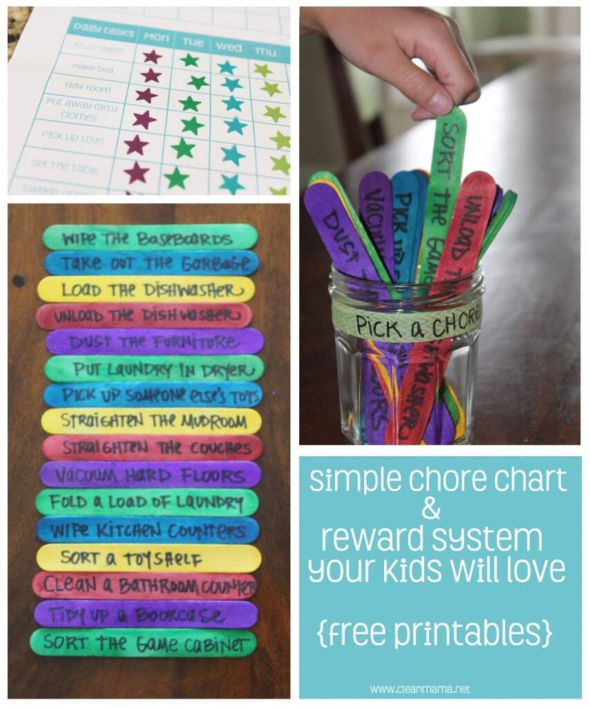 Simple Chore Reward System Kids Will Love Free Printables
