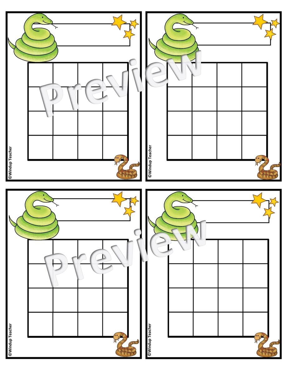Snake Sticker Charts Printable Reading Incentive Reward Reproducibles Made By Teachers